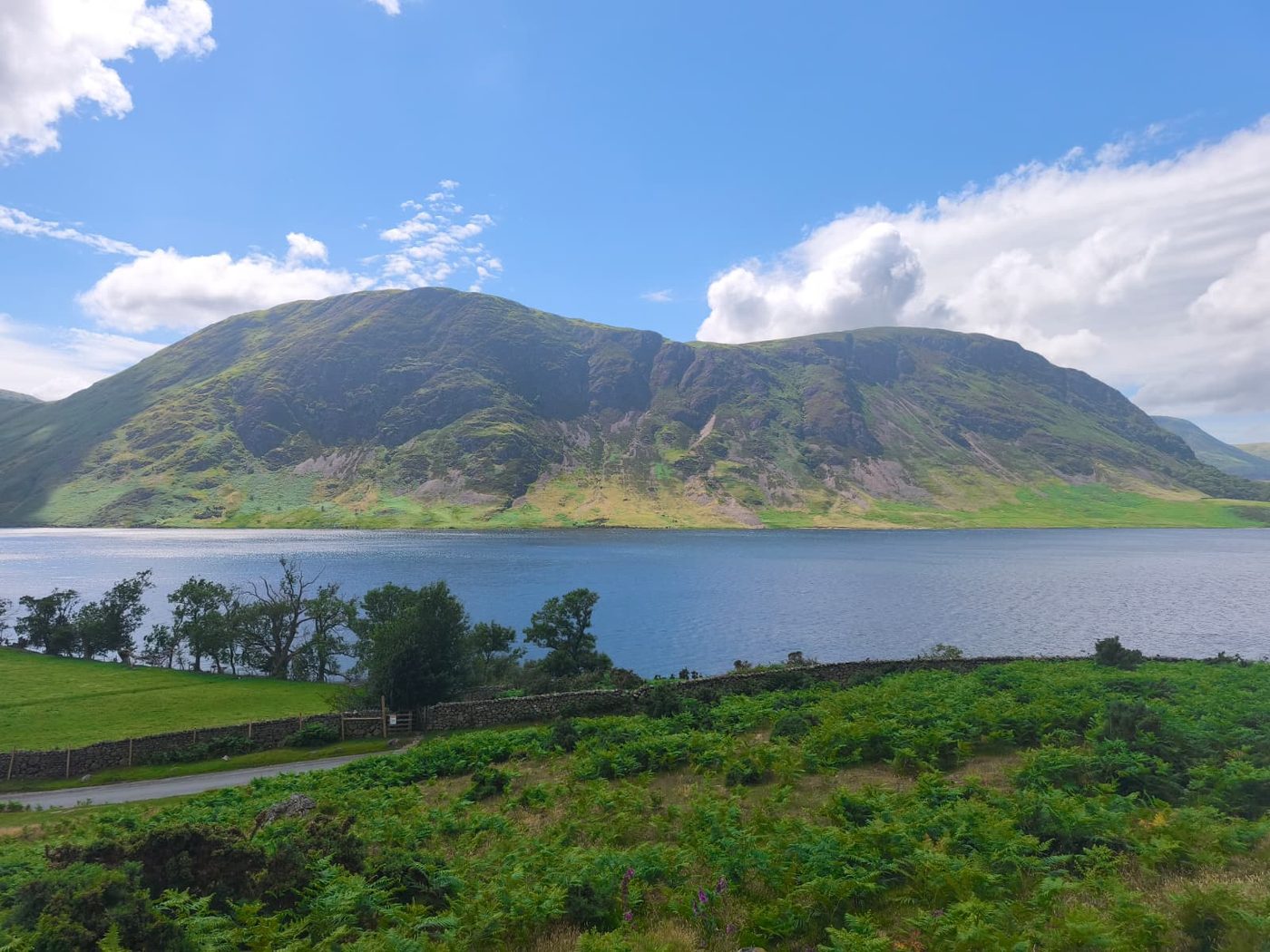 A lake and fells in the Lake District