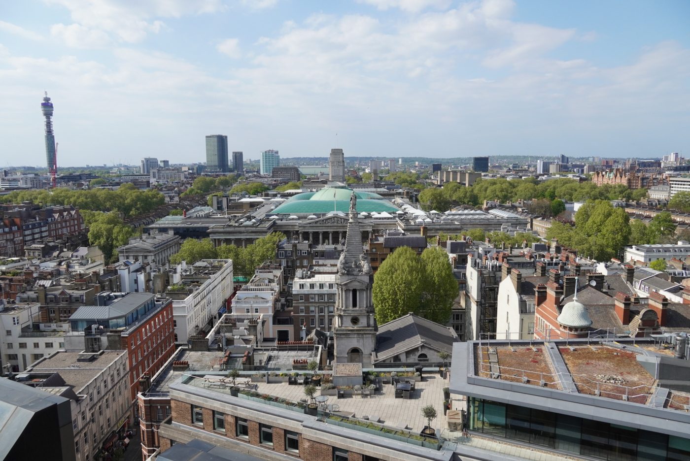 A view across London rooftops